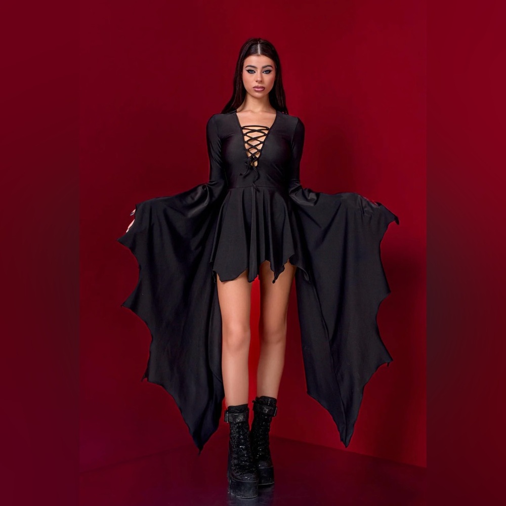 Witch/Bat/Vampire Mini Dress Costume
